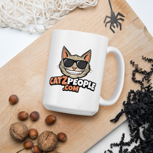 CatZpeople White glossy mug - Image 3